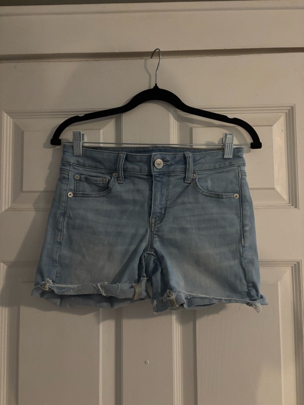 American Eagle Outfitters Light Blue Denim Cutoff Shorts